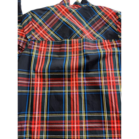 J. Crew Womens Jeweled Button Popover Tunic in Stewart Tartan NWOT - Picture 5 of 8